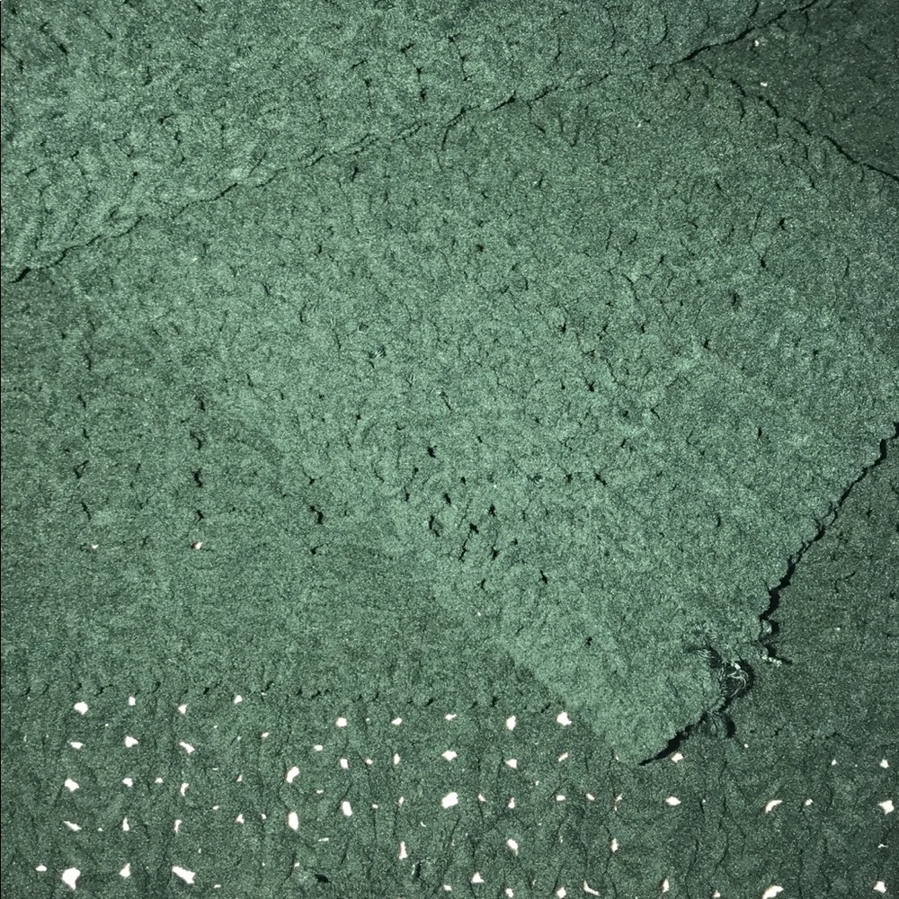 Super Soft Hunter Green Cropped Sweater - Picture 3 of 4